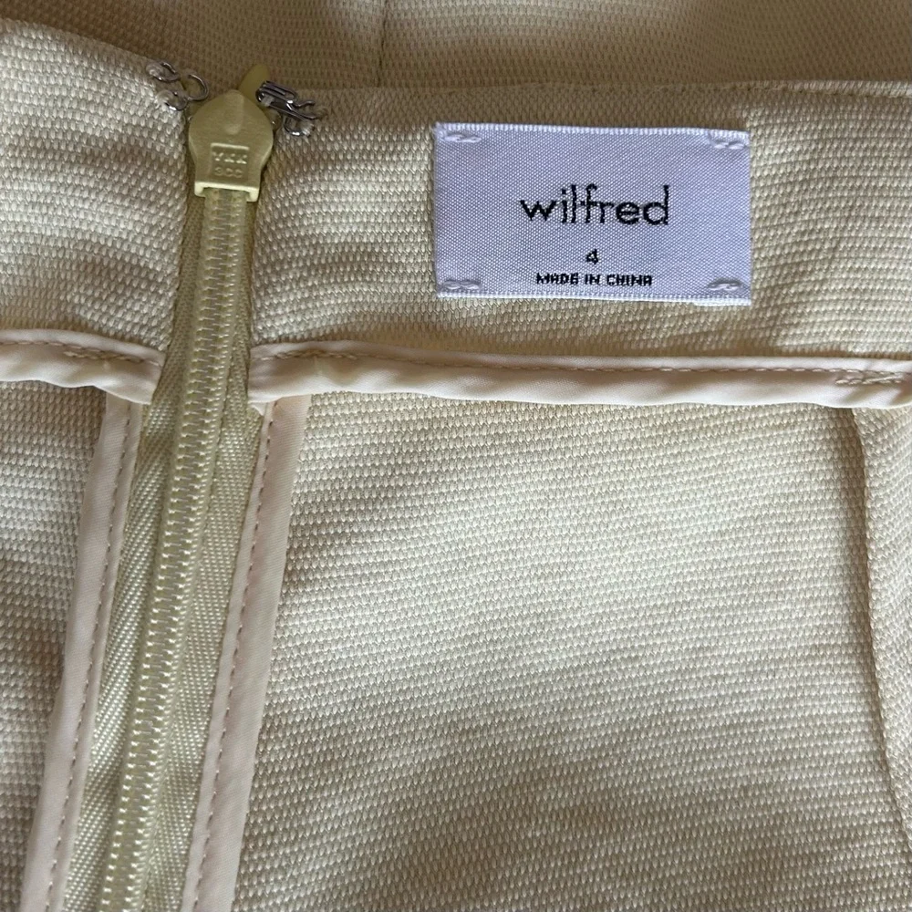 Aritzia Wilfred Coulement Open Back Jumpsuit Lemon Meringue. Size 4 - Picture 11 of 16